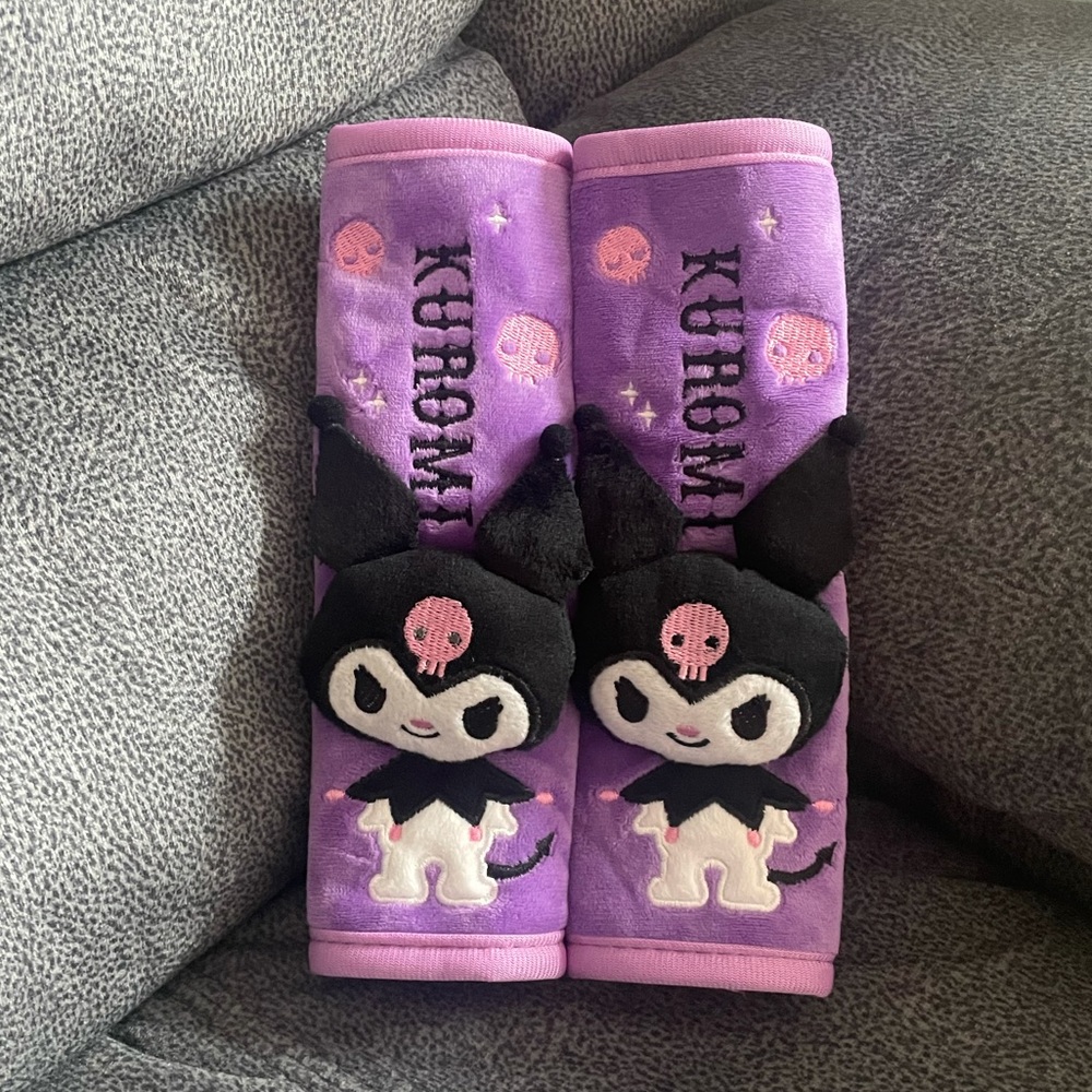 Kuromi Seatbelt Covers Set